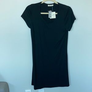 NWT plain black t-shirt dress